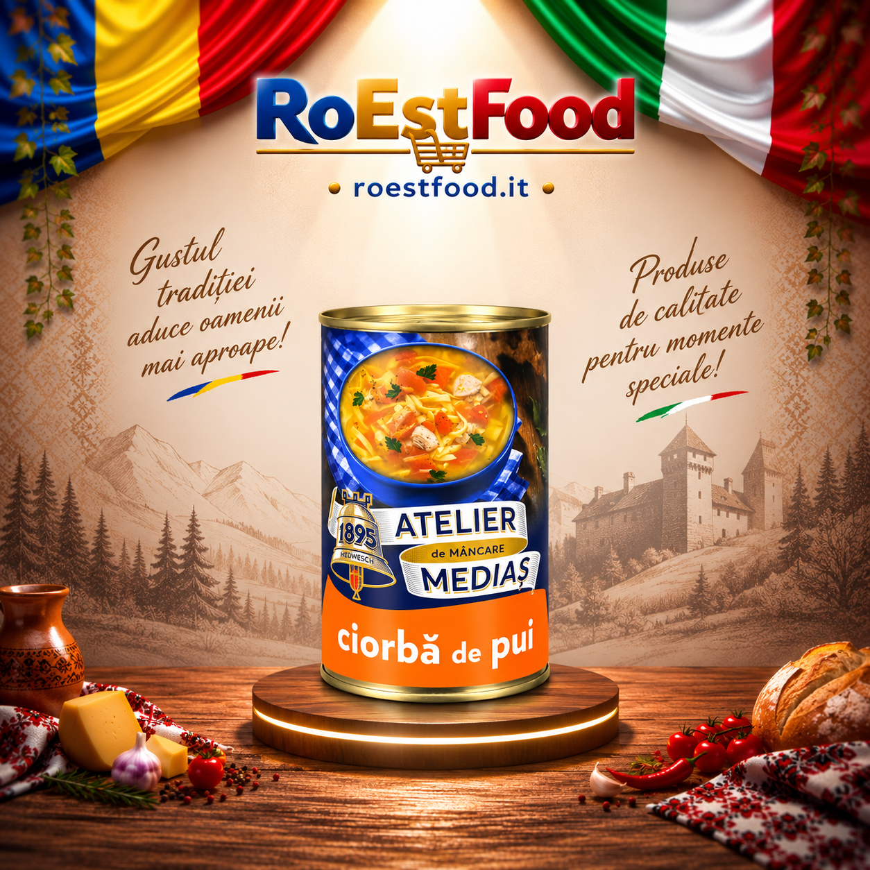 Ciorba de Pui Atelier de Mancare Medias 400 g