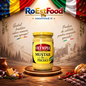 Mustar din Tecuci cu Boabe Olympia 314 ml