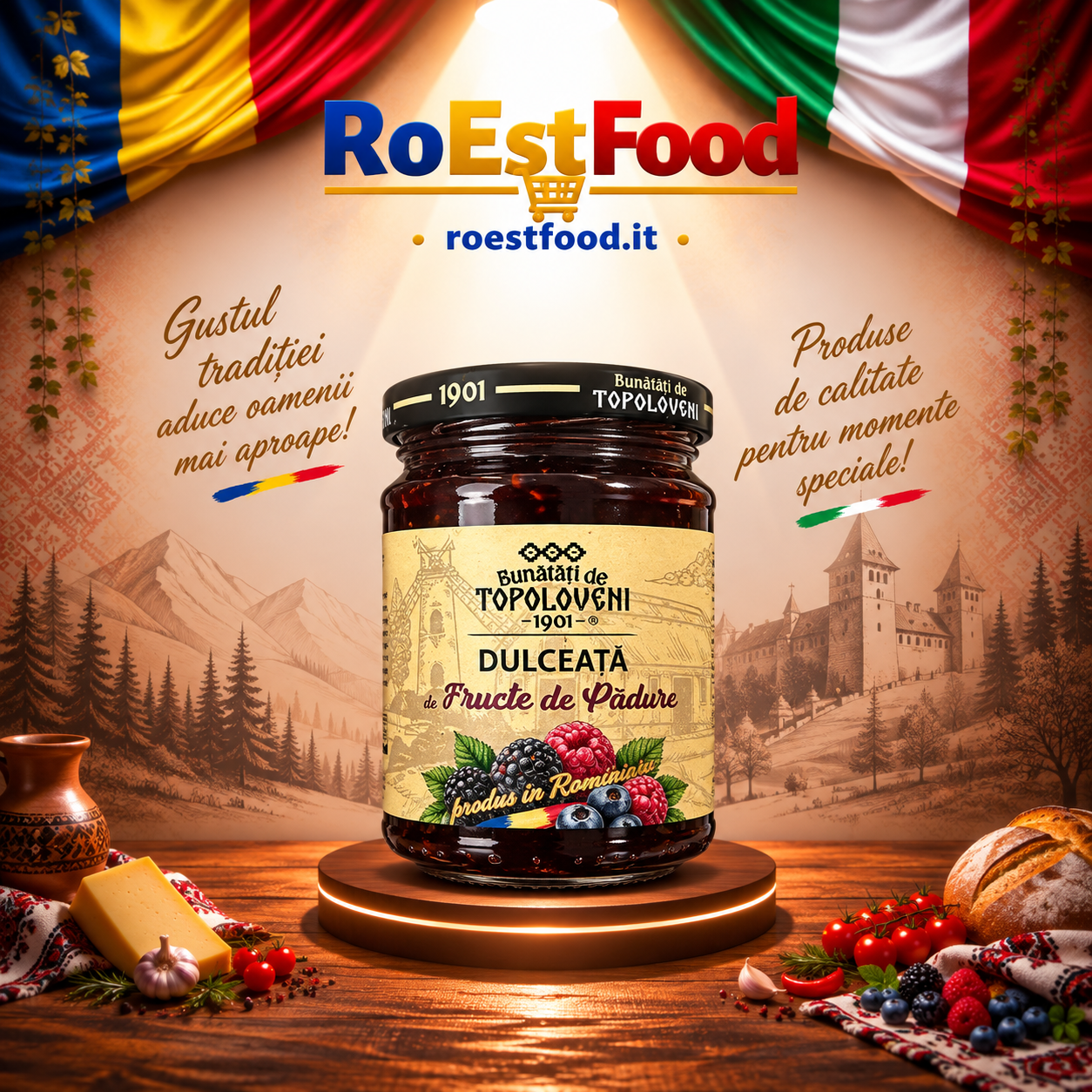 Dulceata de Fructe de Padure Bunatati de Topoloveni 250 g
