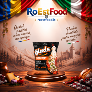 Taitei de orez Glads Discovery cu sos Tom Yum 65 g